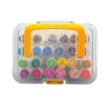 ΜΑΡΚΑΔΟΡΟΙ ΖΩΓΡΑΦΙΚΗΣ ΕΙΚΟΝΟΓΡΑΦΗΣΗΣ ΠΑΙΔΙΚΟΙ ΝΕΡΟΥ ΔΙΠΛΗΣ ΜΥΤΗΣ BROAD & BRUSH ΣΕΤ 24 ΧΡΩΜΑΤΩΝ APMV8033 M&G STATIONERY - Image 3