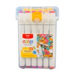 ΜΑΡΚΑΔΟΡΟΙ ΖΩΓΡΑΦΙΚΗΣ ΕΙΚΟΝΟΓΡΑΦΗΣΗΣ ΠΑΙΔΙΚΟΙ ΝΕΡΟΥ ΔΙΠΛΗΣ ΜΥΤΗΣ BROAD & BRUSH ΣΕΤ 24 ΧΡΩΜΑΤΩΝ APMV8033 M&G STATIONERY