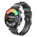 SMARTWATCH ΜΕ ΠΑΛΜΟΓΡΑΦΟ SMART SPORT WATCH ZINC ALLOY TEMPERED GLASS GT4 MINI ΜΑΥΡΟ XO