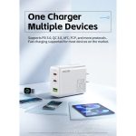 ΑΝΤΑΠΤΟΡΑΣ ΦΟΡΤΙΣΗΣ QC3.0 & POWER DELIVERY GaN 1xUSB-A 2xUSB-C 65W WP-U66 WHITE ΛΕΥΚΟΣ WEKOME - Image 3