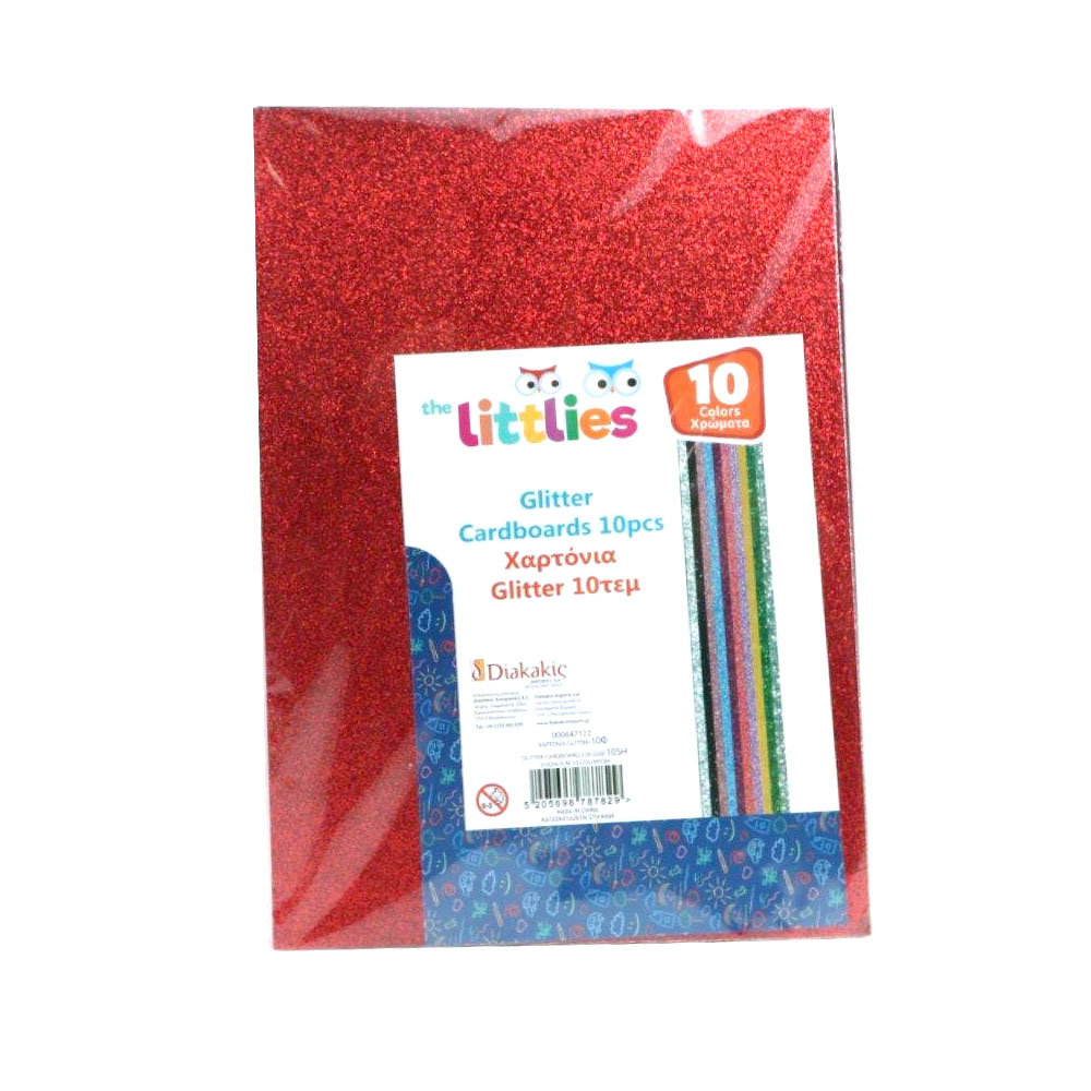 blok-kolaz-glitter-a4-21x297cm-230gr-paketo-10-asorti-chromaton-the-littlies ΜΠΛΟΚ ΚΟΛΑΖ GLITTER Α4 21x29,7cm 230GR ΠΑΚΕΤΟ 10 ΑΣΟΡΤΙ ΧΡΩΜΑΤΩΝ THE LITTLIES - Image 1