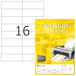 ΕΤΙΚΕΤΕΣ ΕΚΤΥΠΩΤΩΝ ΑΥΤΟΚΟΛΛΗΤΕΣ Α4 105mmx37mm 8712 TOPSTICK LABELS