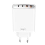 ΦΟΡΤΙΣΤΗΣ GaN 45W PD QUICK CHARGE 2xUSB-C 2xUSB-A ΛΕΥΚΟ CE22 XO - Image 2