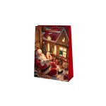 ΣΑΚΟΥΛΑ ΜΕ ΧΕΡΟΥΛΙ ΚΟΡΔΟΝΙ ΑΓΙΟΣ ΒΑΣΙΛΗΣ 23x17x8cm XMASFEST