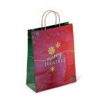 ΣΑΚΟΥΛΑ ΜΕ ΣΤΡΙΦΤΟ ΧΕΡΟΥΛΙ ΧΑΡΤΙΝΗ ΧΡΙΣΤΟΥΓΕΝΝΙΑΤΙΚΗ MERRY CHRISTMAS 41x32x11 XENOS - Image 2