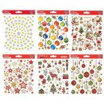 ΑΥΤΟΚΟΛΛΗΤΑ ΧΡΙΣΤΟΥΓΕΝΝΙΑΤΙΚΑ 15x17cm CLASSY STICKERS GLOBAL GIFT