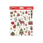 ΑΥΤΟΚΟΛΛΗΤΑ ΧΡΙΣΤΟΥΓΕΝΝΙΑΤΙΚΑ 15x17cm CLASSY STICKERS GLOBAL GIFT - Image 4
