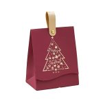 ΚΟΥΤΙ ΔΩΡΟΥ ΧΡΙΣΤΟΥΓΕΝΝΙΑΤΙΚΟ ΧΡΩΜΑΤΙΣΤΟ 10cmx6,7cmx13cm ΚΟΚΚΙΝΟ ΜΕ ΔΕΝΤΡΟ MERRY CHRISTMAS