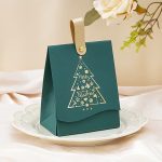 ΚΟΥΤΙ ΔΩΡΟΥ ΧΡΙΣΤΟΥΓΕΝΝΙΑΤΙΚΟ ΧΡΩΜΑΤΙΣΤΟ 10cmx6,7cmx13cm ΠΡΑΣΙΝΟ MERRY CHRISTMAS