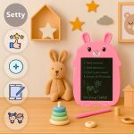 ΤΑΜΠΛΕΤΑ ΖΩΓΡΑΦΙΚΗΣ LCD BOARD PINK RABBIT SETTY - Image 3