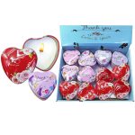 ΑΡΩΜΑΤΙΚΟ ΚΕΡΙ ΣΕ ΜΕΤΑΛΛΙΚΟ ΚΟΥΤΑΚΙ ΚΑΡΔΙΑ 7.5X7.5CM HOMIE - Image 2