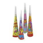 ΧΑΡΤΙΝΕΣ ΚΟΡΝΕΣ ΓΙΑ ΠΑΡΤΥ HAPPY BIRTHDAY 20cm ΣΕΤ 6ΤΜΧ HOMMIE