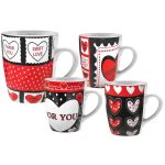 ΚΟΥΠΑ ΚΕΡΑΜΙΚΗ ΜΕ ΣΧΕΔΙΟ ΚΑΡΔΙΕΣ 330ML – ΡΟΜΑΝΤΙΚΟ ΔΩΡΟ & ΔΙΑΚΟΣΜΗΣΗ HOMIE