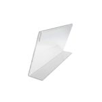 ΣΤΑΝΤ ΠΑΡΟΥΣΙΑΣΗΣ ΑΚΡΥΛΙΚΟ ΠΛΑΓΙΟ "L" 20x7,5cm ΔΙΑΦΑΝΗ ΒΑΣΗ ΣΗΜΑΝΣΗΣ ARION - Image 2