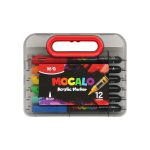 ΜΑΡΚΑΔΟΡΟΙ ΑΚΡΥΛΙΚΟΙ ΣΕΤ 12 ΧΡΩΜΑΤΩΝ MOCALO BRUSH APMT80H2 M&G