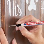 ΜΑΡΚΑΔΟΡΟΣ ΤΡΥΠΩΝ CARPENTER PEN - ΜΑΥΡΟΣ ΓΙΑ ΔΥΣΠΡΟΣΙΤΑ ΣΗΜΕΙΑ 8850 EDDING - Image 3