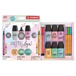 ΜΑΡΚΑΔΟΡΟΣ ΥΠΟΓΡΑΜΜΙΣΗΣ ΣΕΤ PASTELOVE 18 ΤΕΜΑΧΙΩΝ - MINI 68, MINI 88 & BOSS MINI PASTEL STABILO - Image 2
