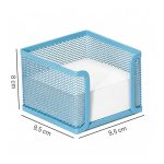 ΜΕΤΑΛΛΙΚΗ ΒΑΣΗ ΣΗΜΕΙΩΣΕΩΝ ΔΙΑΤΡΗΤΗ MESH 9,5x9,5x8cm ΓΑΛΑΖΙΟ GROOVY