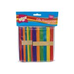 ΞΥΛΑΚΙΑ ΜΕΓΑΛΑ ΓΛΩΣΣΟΠΙΕΣΤΡΑ ΧΡΩΜΑΤΙΣΤΑ 150x18mm 80 ΤΕΜΑΧΙΑ GROOVY