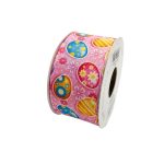 ΥΦΑΣΜΑΤΙΝΗ ΚΟΡΔΕΛΑ ΜΙΑΣ ΟΨΗΣ ΠΑΣΧΑΛΙΝΑ ΑΥΓΑ ΡΟΖ 4cm x 5m FABI