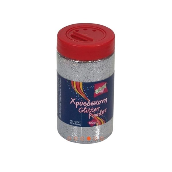 ΧΡΥΣΟΣΚΟΝΗ ΑΛΑΤΙΕΡΑ GLITTER POWDER 120GR ΑΣΗΜΙ GROOVY