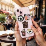 ΑΥΤΟΚΟΛΛΗΤΑ 3D STICKERS ΣΕΤ 5 ΤΕΜΑΧΙΩΝ ΣΧΕΔΙΑ ΑΝΑΓΛΥΦΑ ΚΑΦΕΣ COFFEE TFO - Image 2