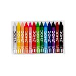 ΚΗΡΟΜΠΟΓΙΕΣ EXTRA LONG WAX CRAYONS 12+1 ΧΡΩΜΑΤΑ - SUPER SMOOTH DOMS - Image 3