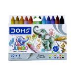 ΚΗΡΟΜΠΟΓΙΕΣ EXTRA LONG WAX CRAYONS 12+1 ΧΡΩΜΑΤΑ - SUPER SMOOTH DOMS