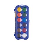 ΝΕΡΟΜΠΟΓΙΕΣ 12 ΧΡΩΜΑΤΑ - ΜΕ ΠΙΝΕΛΟ AQUA COLOUR CAKES DOMS - Image 2