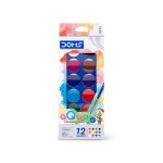 ΝΕΡΟΜΠΟΓΙΕΣ 12 ΧΡΩΜΑΤΑ - ΜΕ ΠΙΝΕΛΟ AQUA COLOUR CAKES DOMS