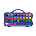 ΝΕΡΟΜΠΟΓΙΕΣ 36 ΧΡΩΜΑΤΑ - ΜΕ 2 ΠΙΝΕΛΑ DOMS AQUA COLOUR CAKES - Image 2