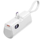 POWER BANK ΜΕ ΕΝΣΩΜΑΤΩΜΕΝΟ ΚΑΛΩΔΙΟ LIGHTNING & USB-C 22.5W ΛΕΥΚΟ FOLDABLE 4800MAH WHITE - VENTION