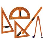 ΣΕΤ ΟΡΓΑΝΑ ΓΕΩΜΕΤΡΙΑΣ ΠΙΝΑΚΑ 5 ΤΕΜΑΧΙΩΝ – ΜΕΓΑΛΟ ΜΕΓΕΘΟΣ (JUMBO) ΓΙΑ ΕΚΠΑΙΔΕΥΤΙΚΟΥΣ GROOVY - Image 2