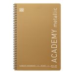 ΤΕΤΡΑΔΙΟ ΣΠΙΡΑΛ ΔΥΟ 2 ΘΕΜΑΤΩΝ 21x29 A4 ACADEMIC METALLIC ΤΥΠΟΤΡΑΣΤ - Image 6