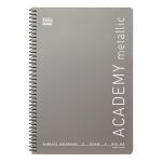 ΤΕΤΡΑΔΙΟ ΣΠΙΡΑΛ ΔΥΟ 2 ΘΕΜΑΤΩΝ 21x29 A4 ACADEMIC METALLIC ΤΥΠΟΤΡΑΣΤ - Image 5