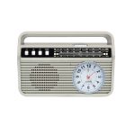 ΦΟΡΗΤΟ RETRO BLUETOOTH ΗΧΕΙΟ ΜΕ ΡΑΔΙΟΦΩΝΟ ΚΑΙ ΡΟΛΟΪ MD-500BT SETTY