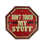 ΦΩΤΙΣΤΙΚΟ ΔΙΑΚΟΣΜΗΤΙΚΟ RETRO METAL SIGN LED DON'T TOUCH MY STUFF FOREVER LIGHT - Image 3