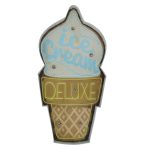 ΦΩΤΙΣΤΙΚΟ ΔΙΑΚΟΣΜΗΤΙΚΟ RETRO METAL SIGN LED ICE CREAM FOREVER LIGHT - Image 3