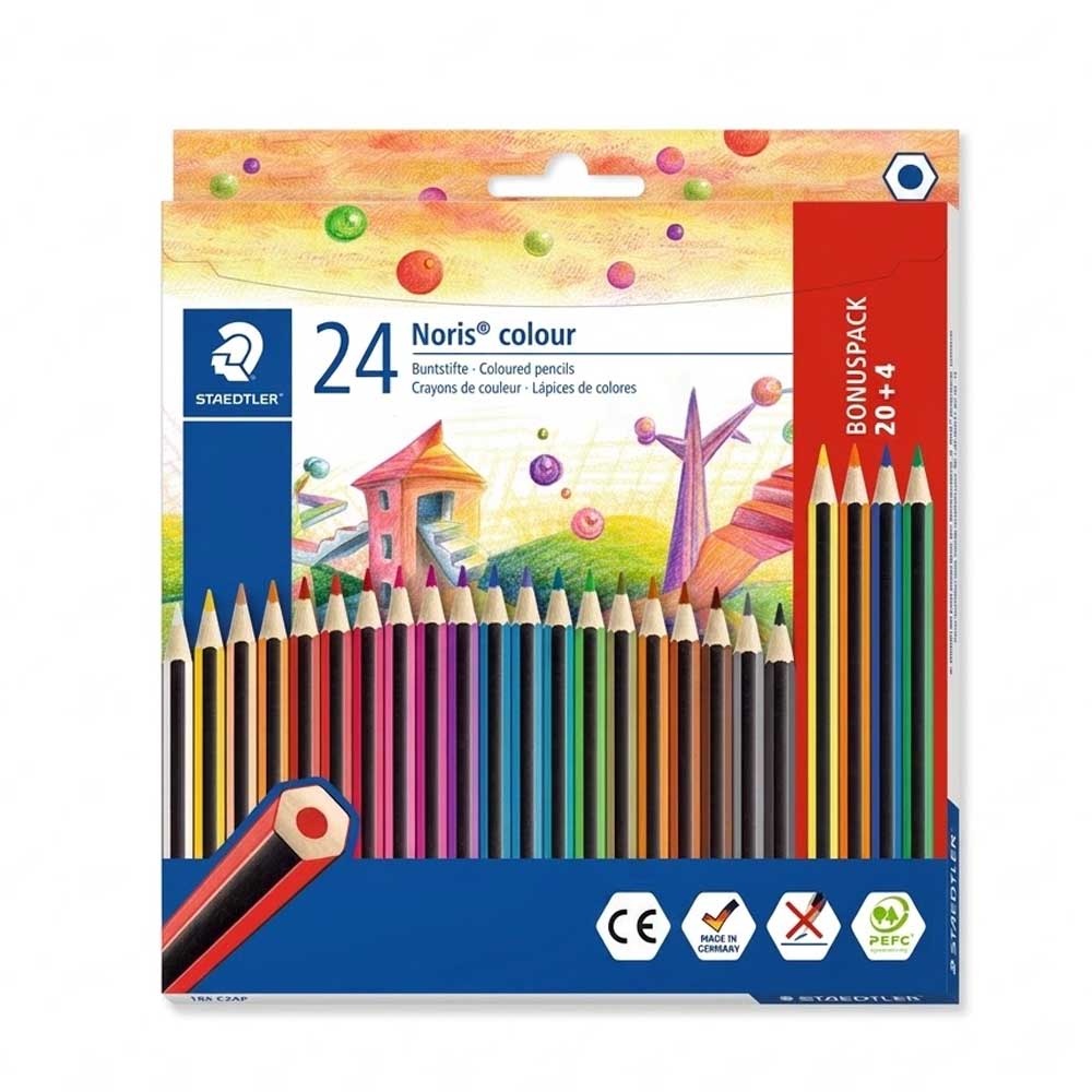 xylochromata-set-24-temachia-bonuspack-204-noris-colour-staedtler ΞΥΛΟΧΡΩΜΑΤΑ ΣΕΤ 24 ΤΕΜΑΧΙΑ (BONUSPACK 20+4) NORIS COLOUR STAEDTLER - Image 1
