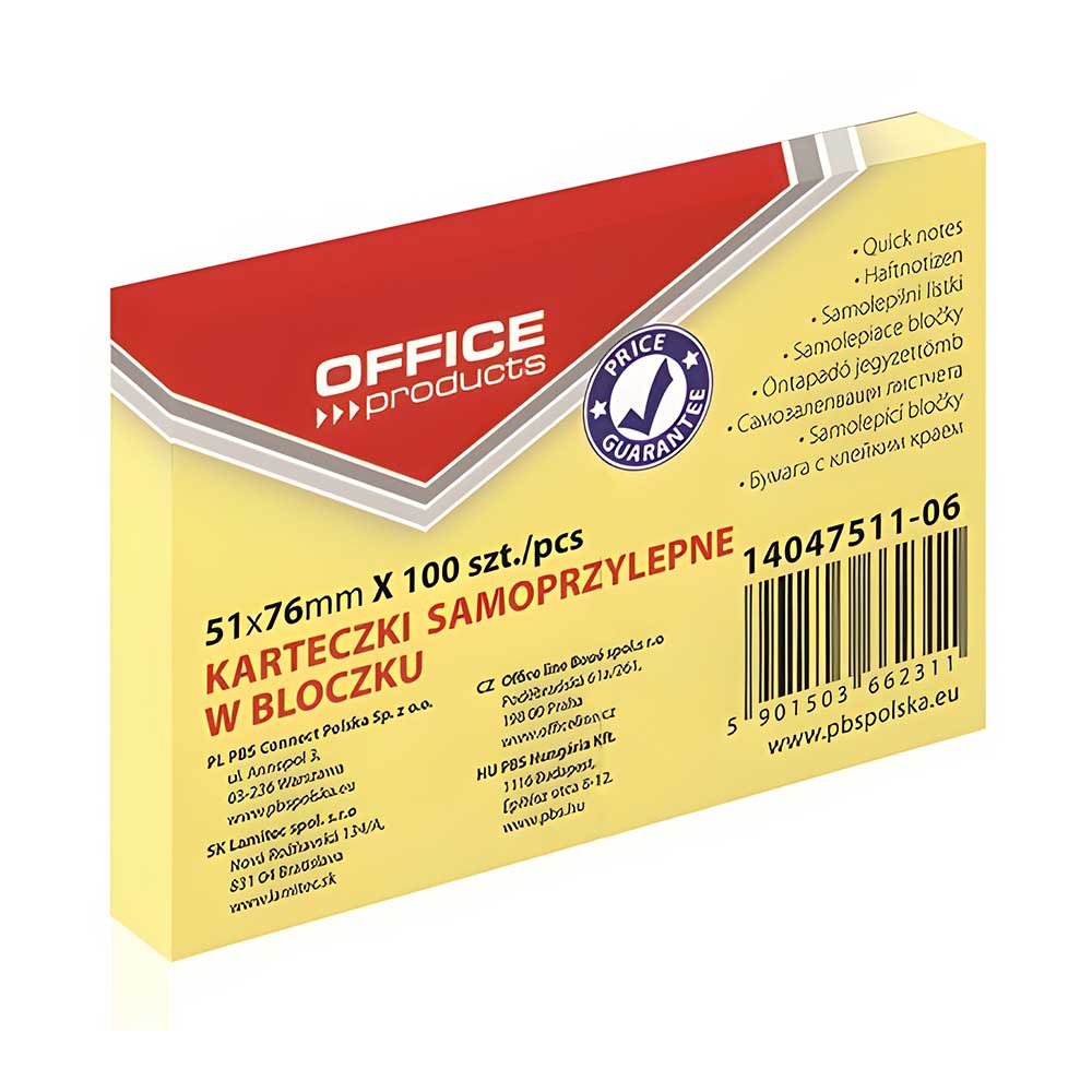 avtokollita-chartakia-simeioseon-76x51mm-100-fylla-office-products ΑΥΤΟΚΟΛΛΗΤΑ ΧΑΡΤΑΚΙΑ ΣΗΜΕΙΩΣΕΩΝ 76x51MM 100 ΦΥΛΛΑ OFFICE PRODUCTS - Image 1