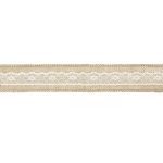 ΚΟΡΔΕΛΑ ΛΙΝΑΤΣΑ ΜΕ ΛΕΥΚΗ ΔΑΝΤΕΛΑ 5CM X 5M (TJ1) PARTYDECO - Image 5