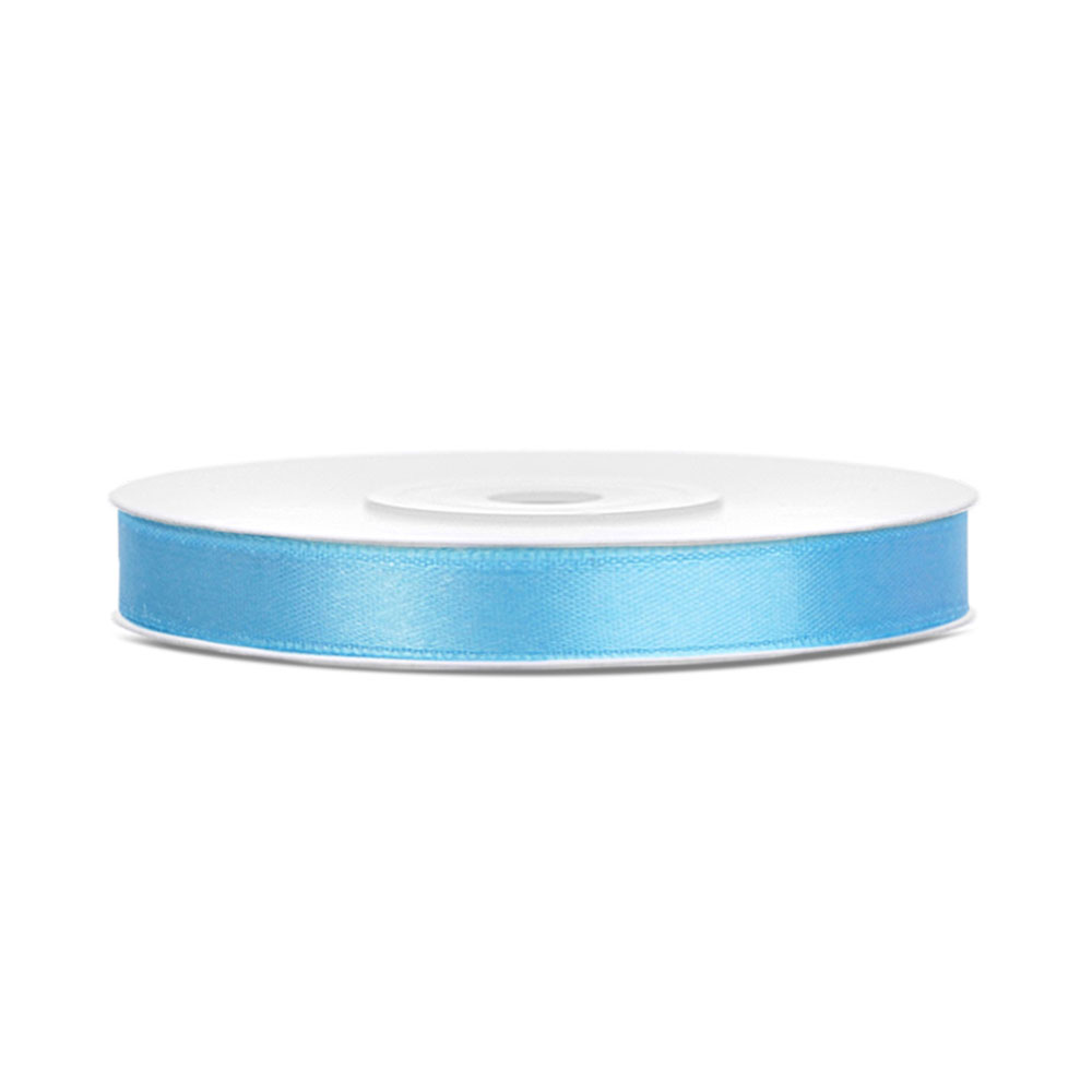 kordela-saten-galazio-sky-blue-6mm-x-25m-ts6-011-partydeco ΚΟΡΔΕΛΑ ΣΑΤΕΝ ΓΑΛΑΖΙΟ SKY BLUE 6MM X 25M (TS6-011) PARTYDECO - Image 1