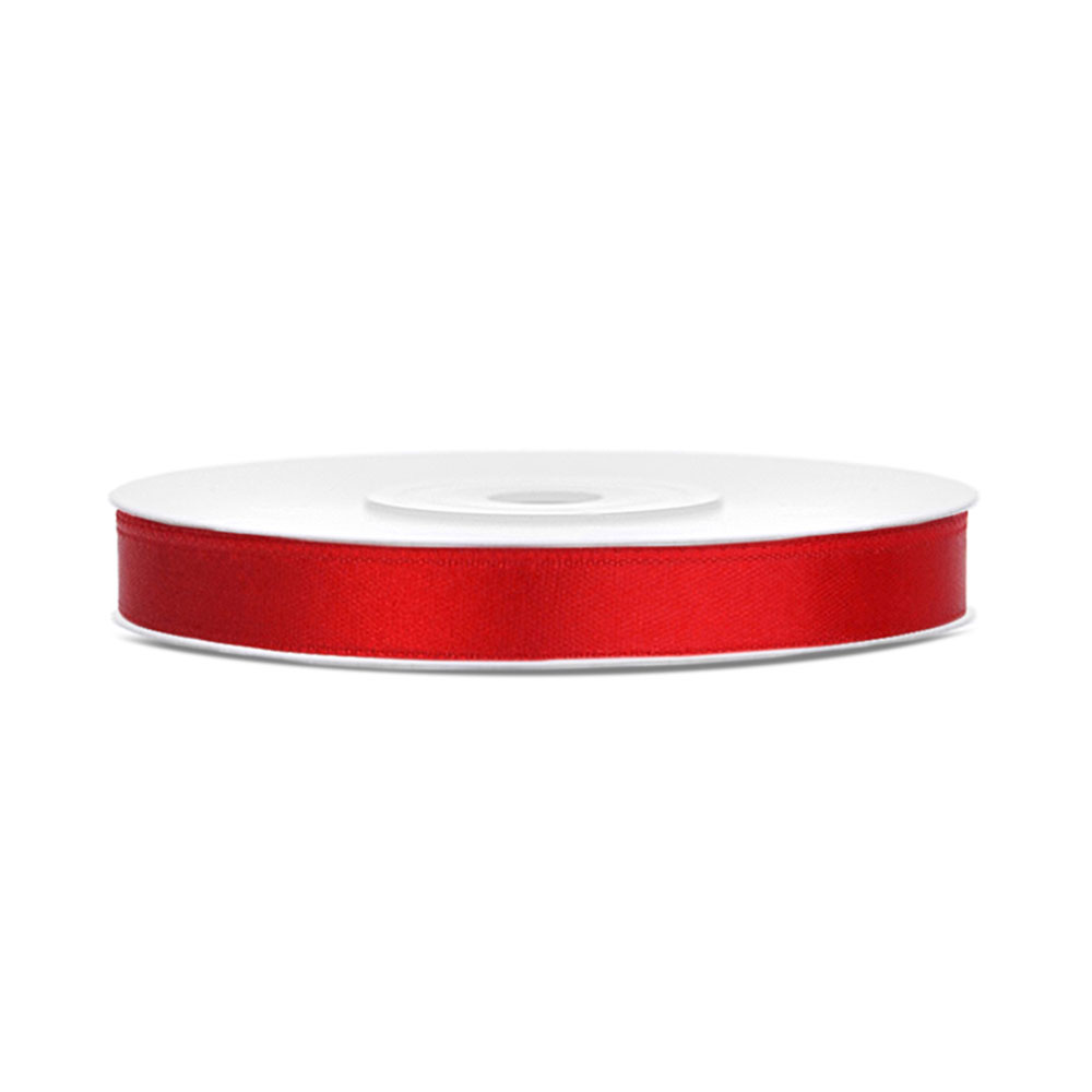 kordela-saten-kokkini-red-6mm-x-25m-ts6-007-partydeco ΚΟΡΔΕΛΑ ΣΑΤΕΝ ΚΟΚΚΙΝΗ RED 6MM X 25M (TS6-007) PARTYDECO - Image 1