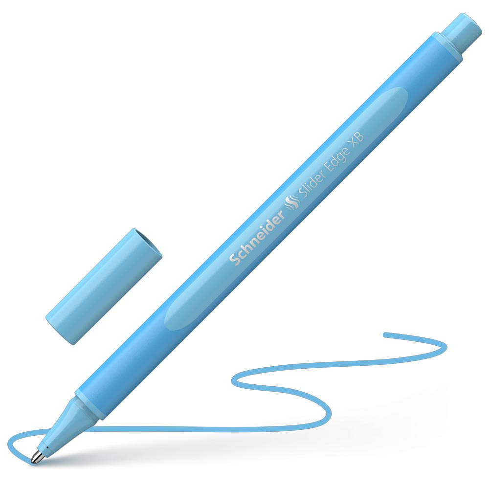 stylo-diarkeias-slider-edge-pastel-viscoglide-xb-galazio-baby-blue-schneider ΣΤΥΛΟ ΔΙΑΡΚΕΙΑΣ SLIDER EDGE PASTEL VISCOGLIDE XB ΓΑΛΑΖΙΟ BABY BLUE SCHNEIDER - Image 1