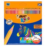 ΞΥΛΟΜΠΟΓΙΕΣ EVOLUTION STRIPES 24 ΤΕΜΑΧΙΑ ΔΙΑΦΟΡΑ ΧΡΩΜΑΤΑ KIDS BIC