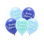 ΜΠΑΛΟΝΙΑ ΛΑΤΕΞ ECO 26cm HAPPY BIRTHDAY ΜΠΛΕ 5 ΤΕΜΑΧΙΑ (ECO26P-201-001-5) PARTYDECO