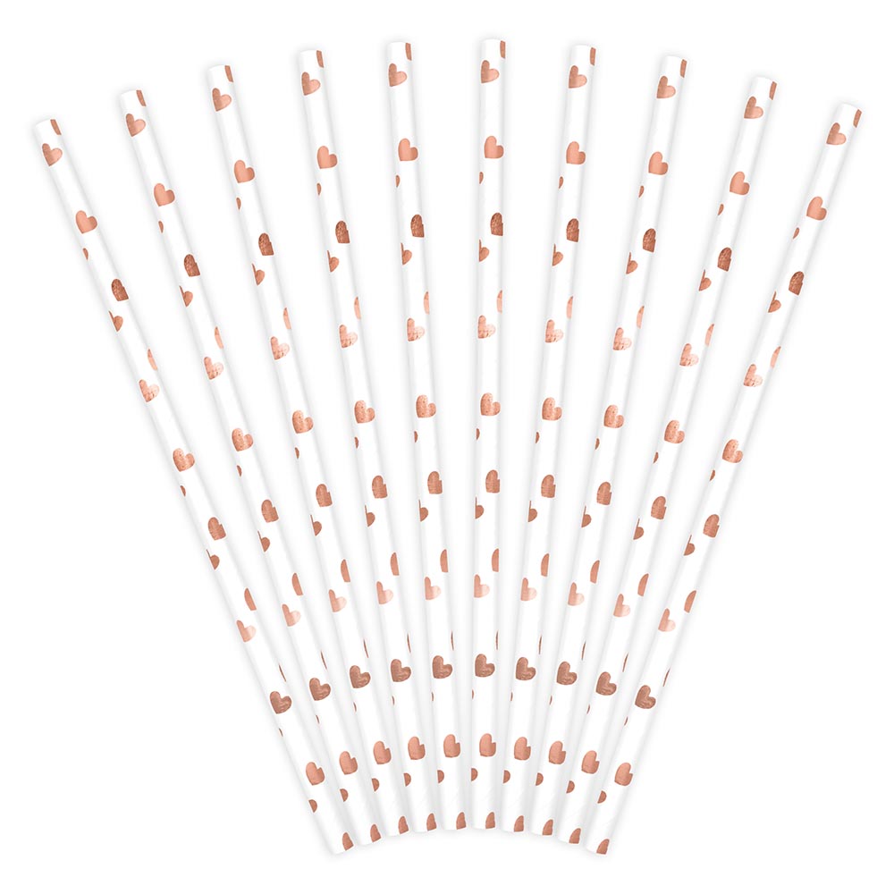 chartina-kalamakia-lefka-me-rose-gold-metallikes-kardies-19-5cm-10-tem-partydeco_0001_SPP7M-019RJ_02_H ΧΑΡΤΙΝΑ ΚΑΛΑΜΑΚΙΑ ΛΕΥΚΑ ΜΕ ROSE GOLD ΜΕΤΑΛΛΙΚΕΣ ΚΑΡΔΙΕΣ 19.5cm (10 ΤΕΜ) PARTYDECO - Image 1
