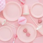 ΧΑΡΤΙΝΑ ΠΙΑΤΑ ΑΝΟΙΧΤΟ ΡΟΖ 23cm (6 ΤΕΜ) PARTYDECO - Image 3