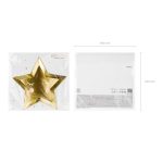 ΧΑΡΤΙΝΑ ΠΙΑΤΑ ΑΣΤΕΡΙ LITTLE STAR 27cm ΧΡΥΣΑ (6 ΤΕΜ) PARTYDECO - Image 2