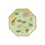 ΧΑΡΤΙΝΑ ΠΙΑΤΑ ΣΑΦΑΡΙ SAFARI MIX 23cm (6 ΤΕΜ) PARTYDECO